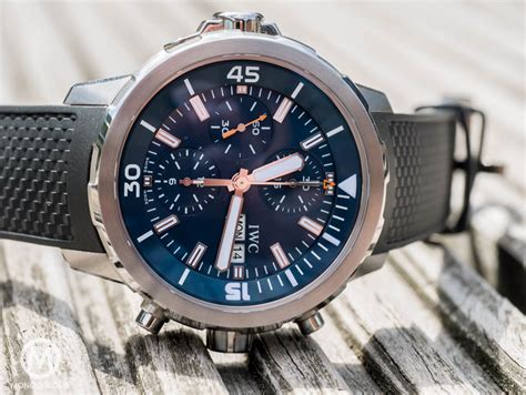 iwc aquatimer chronograph jacques cousteau review|iwc aquatimer 3719.